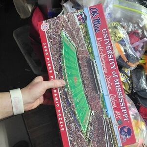 NCAA Ole Miss University of Mississippi Red & Blue 1000-Piece Stadium Puzzle